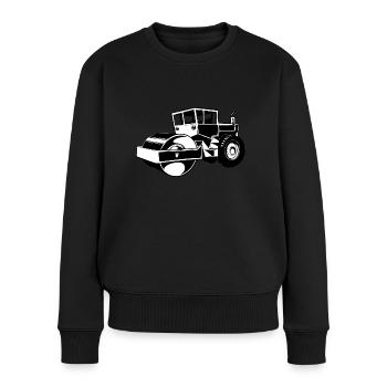 Road roller - Women's Premium Organic Jumper - black - Front - Julia (174cm)