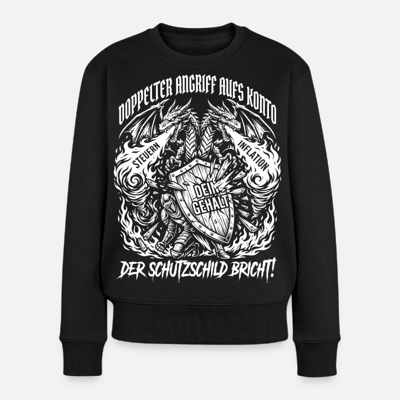 Double attack on the account - Women's Premium Organic Jumper - black