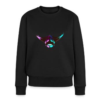 Splash Manta Rochen Stachelrochen - Frauen Premium Bio Pullover - Schwarz - Vorne - Julia (174cm)