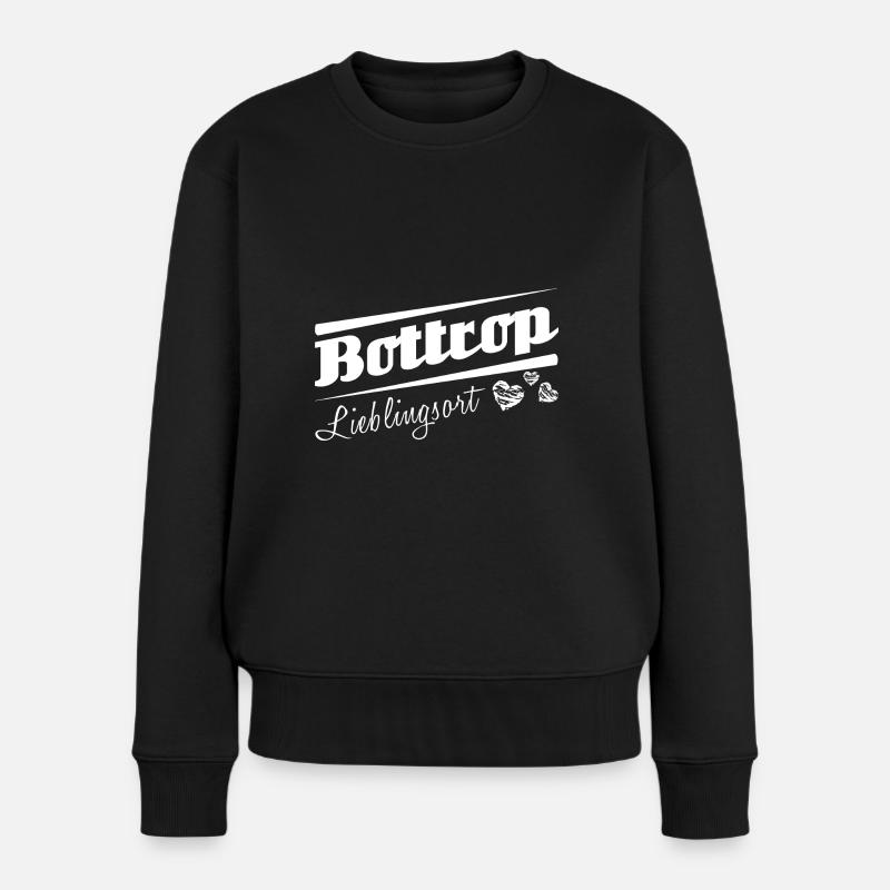 Bottrop - Lieblingsort mit Stadtnamen - Frauen Premium Bio Pullover - Schwarz