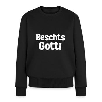 Beschts Gotti beschte Gotti Schweiz Patentante - Frauen Premium Bio Pullover - Schwarz - Vorne - Julia (174cm)