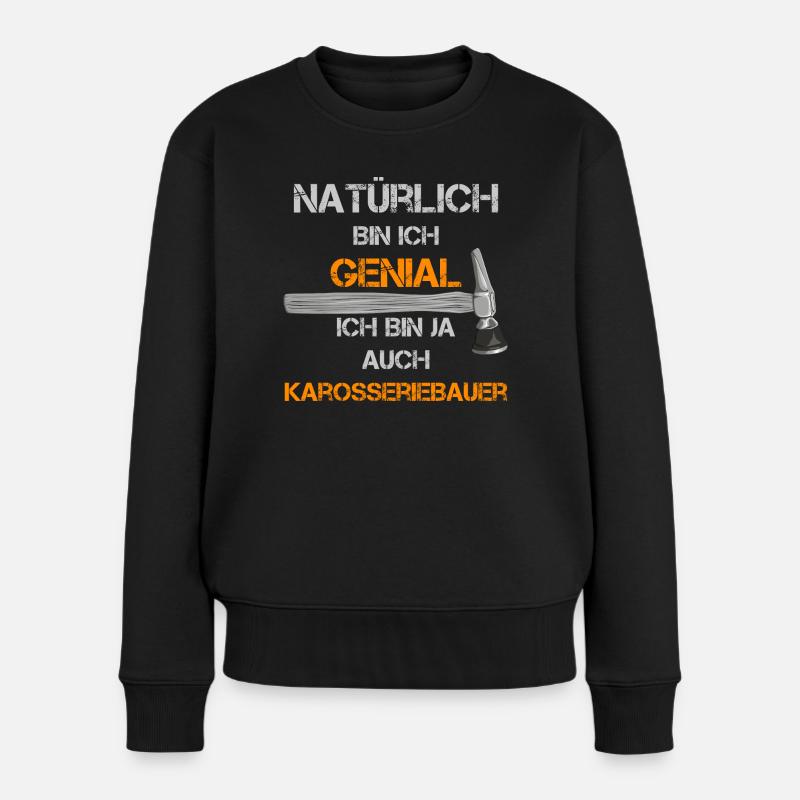 Karosseriebauer Spengler Lackierer Werkstatt Auto - Frauen Premium Bio Pullover - Schwarz