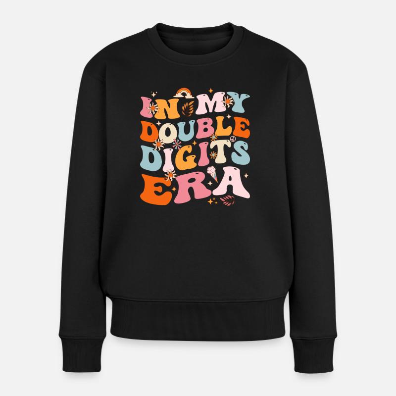 In My Double Digits Era 10 Year Old 10th Birthday - Pull Premium bio Femme - noir