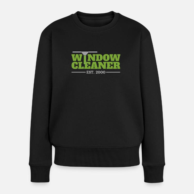 Window cleaner Since 2000 gift birthday - Women's Premium Organic Jumper - black