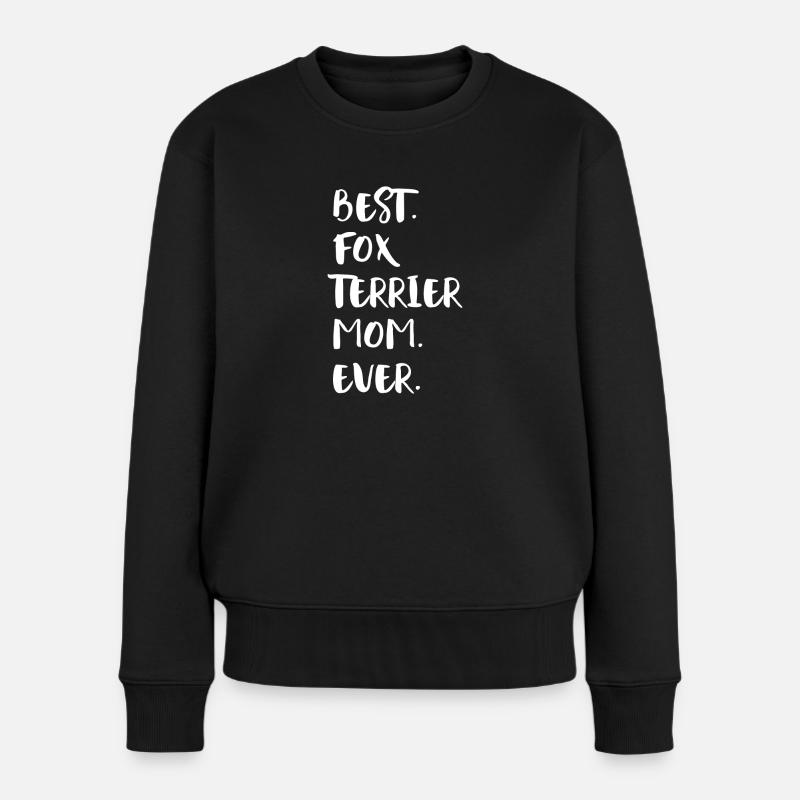 Foxterrier Fox Terrier - Frauen Premium Bio Pullover - Schwarz