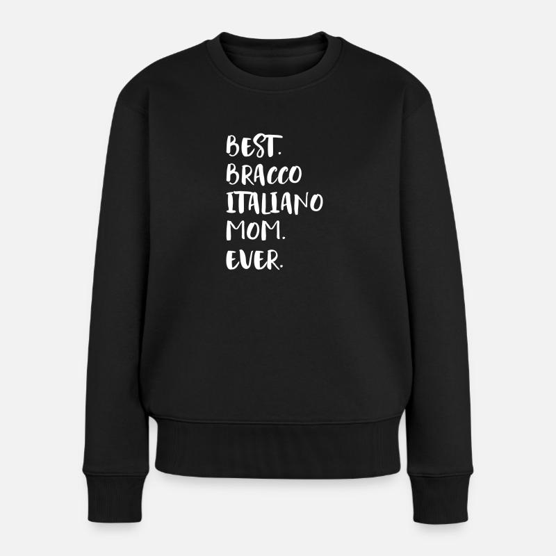 Bracco Italiano - Frauen Premium Bio Pullover - Schwarz