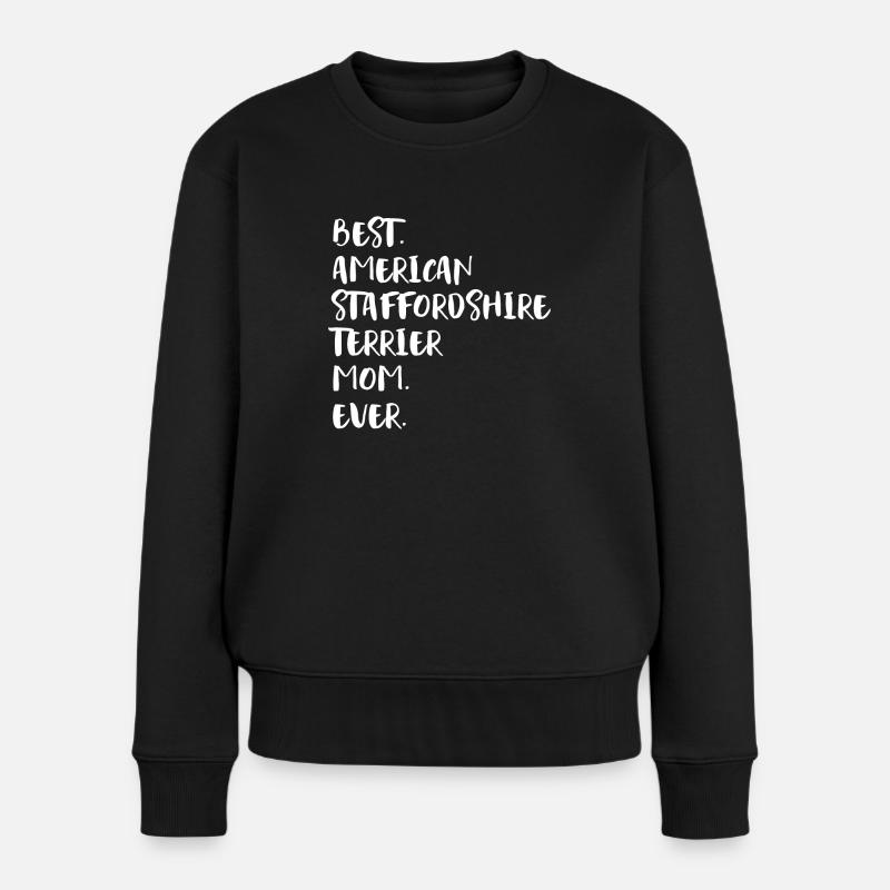 American Staffordshire Terrier - Frauen Premium Bio Pullover - Schwarz