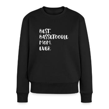 Bassetoodle Mom - Women's Premium Organic Jumper - black - Front - Julia (174cm)