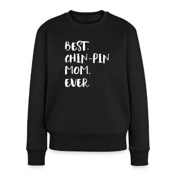 Chin-Pin Mom - Women's Premium Organic Jumper - black - Front - Julia (174cm)