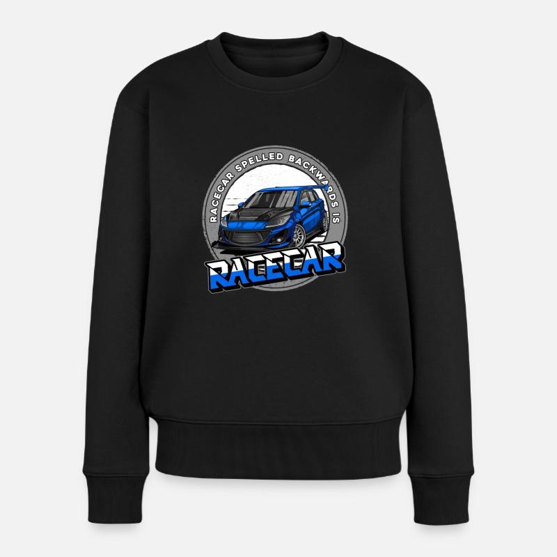 Voiture de course automobile - Pull Premium bio Femme - noir