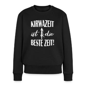 Kirwazeit ist die beste Zeit Kirchweih Kirwa - Frauen Premium Bio Pullover - Schwarz - Vorne - Julia (174cm)