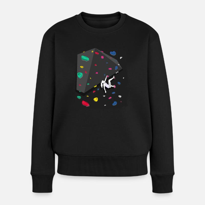 Escalade boulder paroi falaises Bouldern - Pull Premium bio Femme - noir