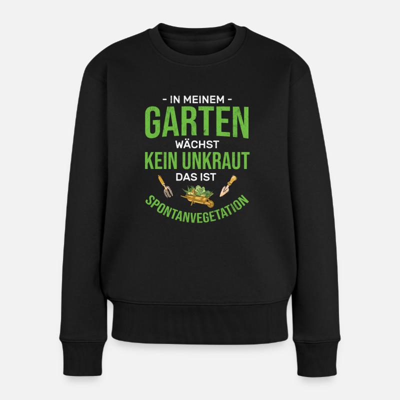 Gärtner Garten Gartenbau - Frauen Premium Bio Pullover - Schwarz