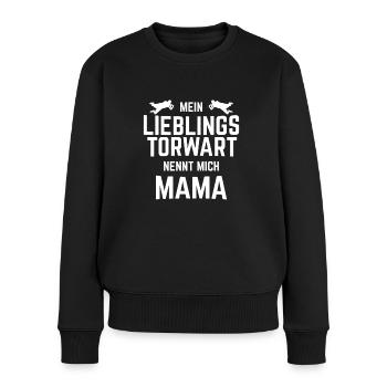 Torwart Geschenkidee - Frauen Premium Bio Pullover - Schwarz - Vorne - Julia (174cm)