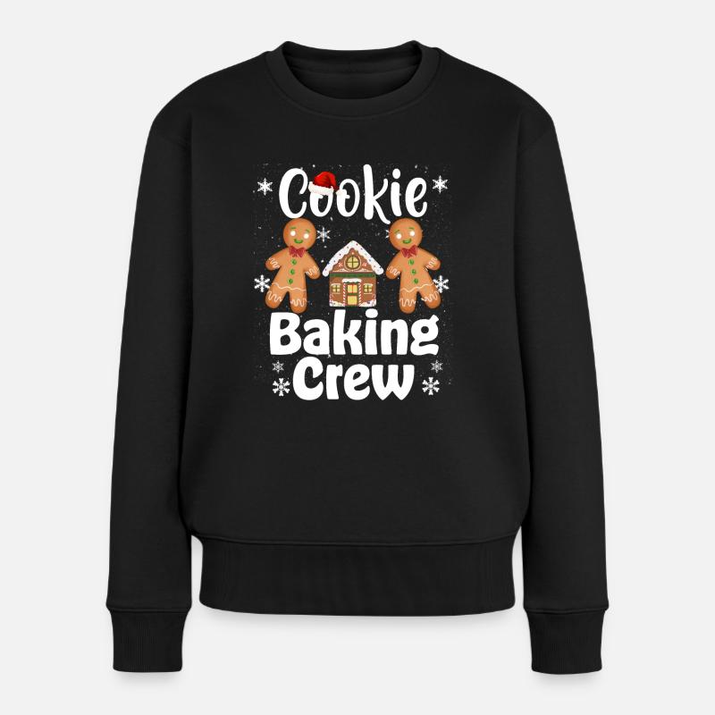Équipe de cuisson de biscuits de Noël - Pull Premium bio Femme - noir