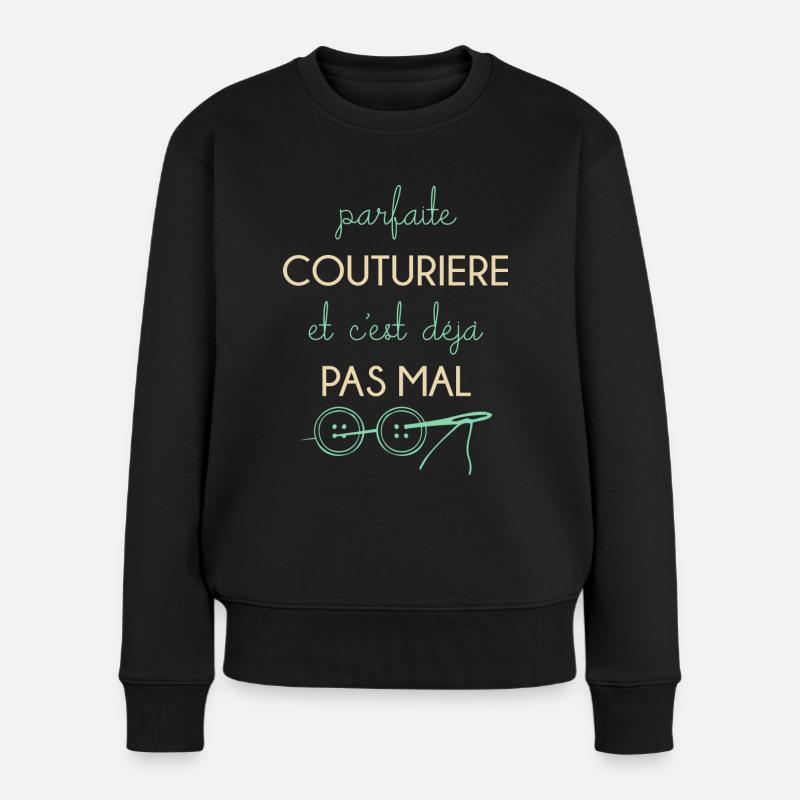 Couture - Pull Premium bio Femme - noir
