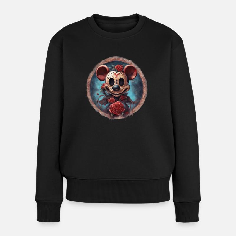 Mouserina - Pull Premium bio Femme - noir