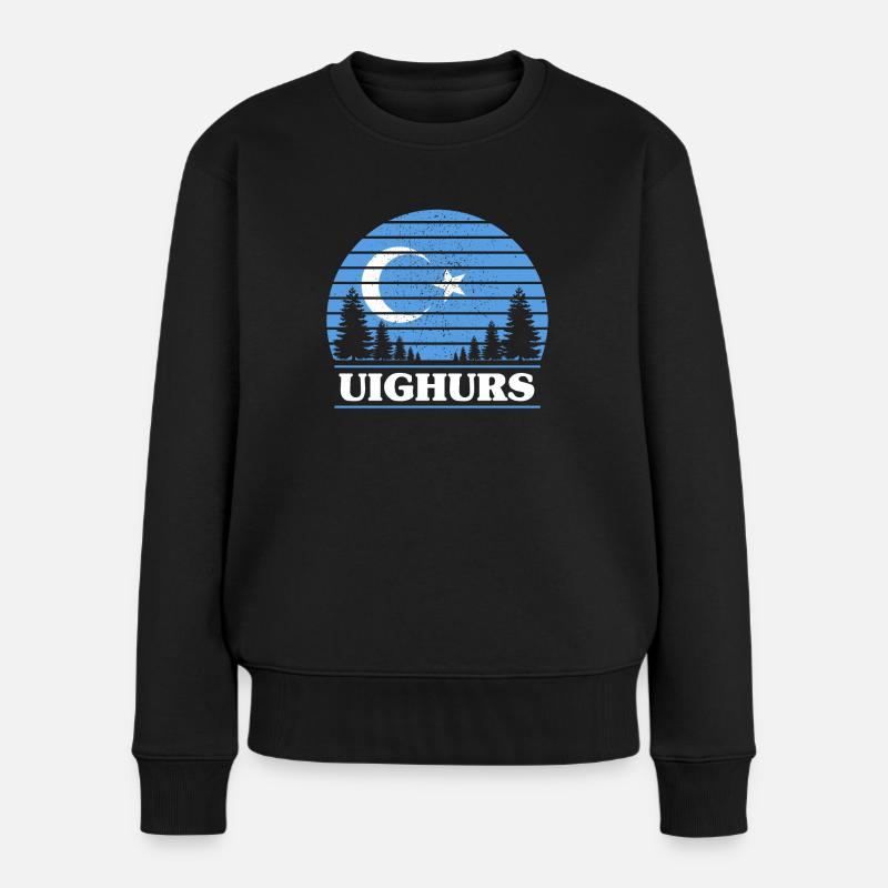 Ouïghours - Pull Premium bio Femme - noir
