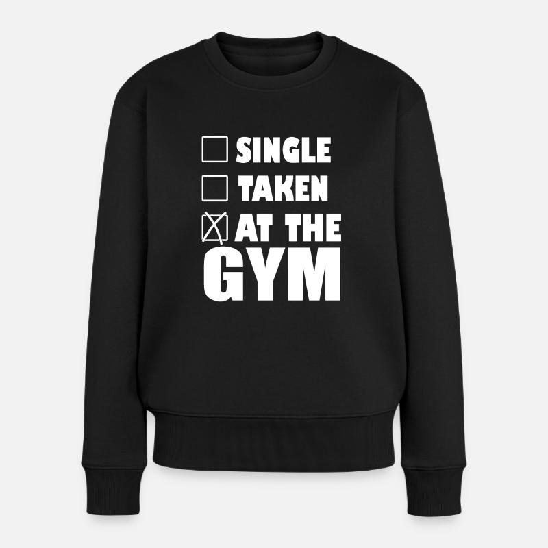 Gym - Frauen Premium Bio Pullover - Schwarz