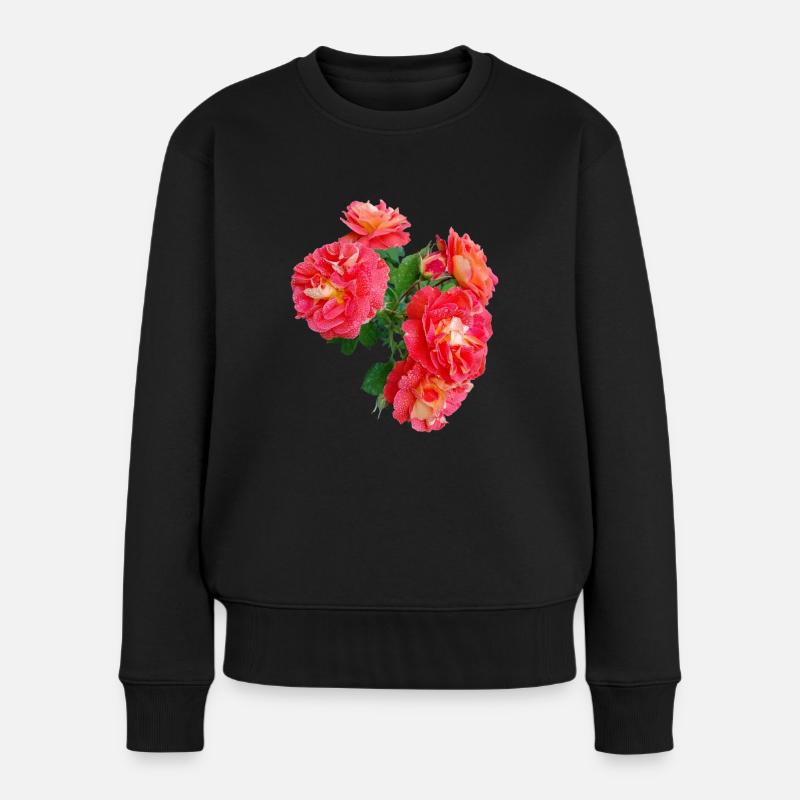 Rosier rouge - Pull Premium bio Femme - noir
