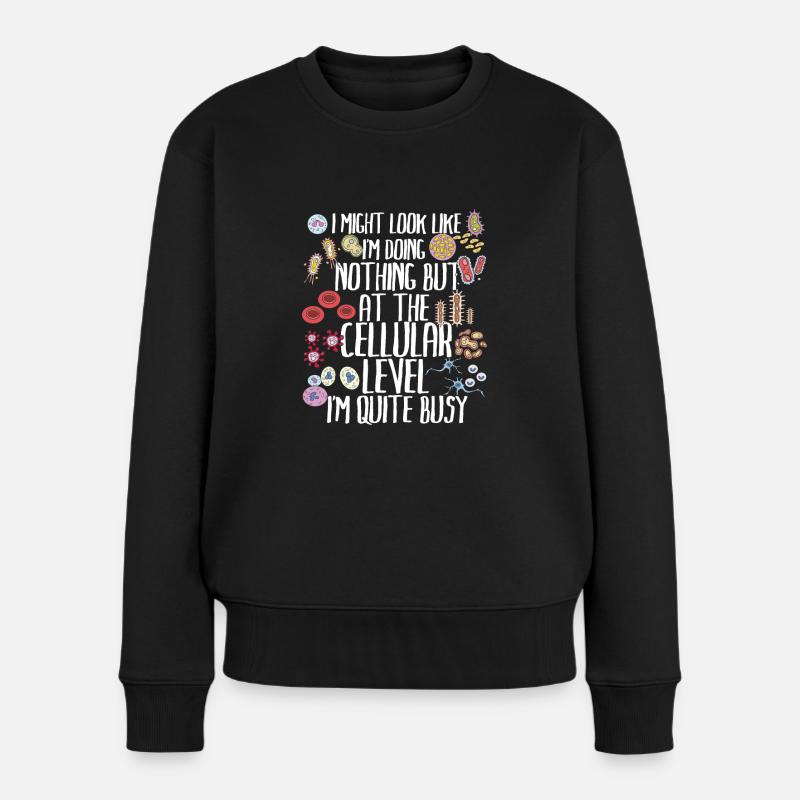 Funny Biology Biology Teacher Gift Idea - Frauen Premium Bio Pullover - Schwarz