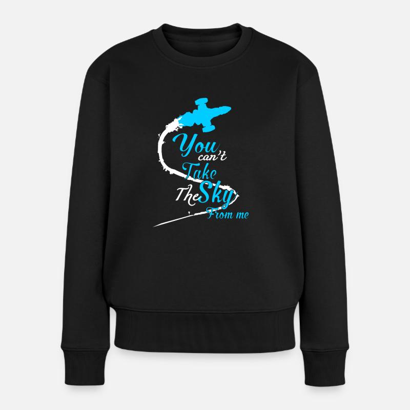 Lucième Tu ne peux pas me prendre le ciel - Pull Premium bio Femme - noir