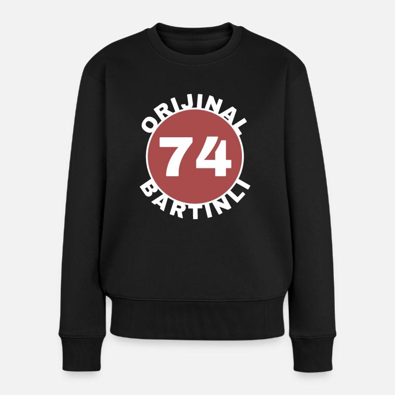 Bartın - Frauen Premium Bio Pullover - Schwarz