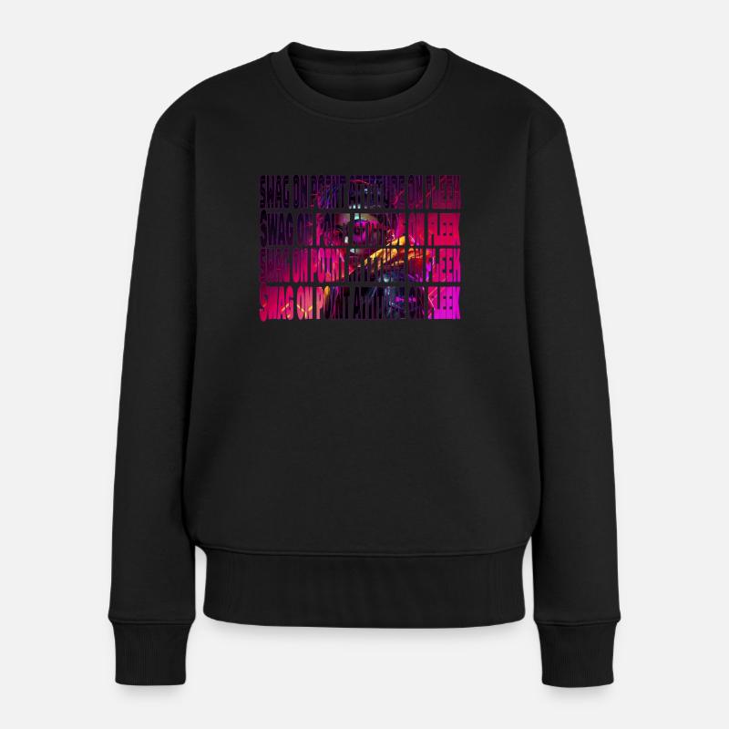 Swag sur l’attitude de point sur fleek - Pull Premium bio Femme - noir