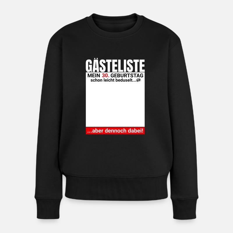 30ème anniversaire garçon 30 ans 1995 cadeau - Pull Premium bio Femme - noir