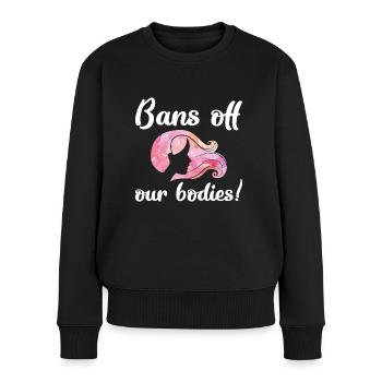 Bannit nos corps - Pull Premium bio Femme - noir - Devant - Julia (174cm)