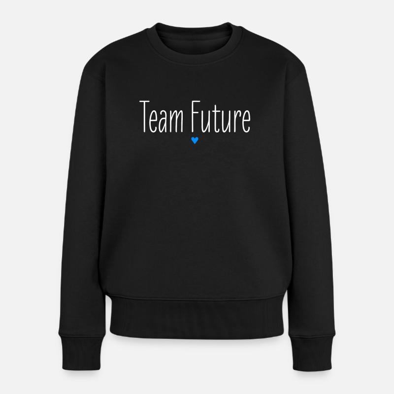 Zukunft, Optimismus, Team Future, Partnerlook - Frauen Premium Bio Pullover - Schwarz