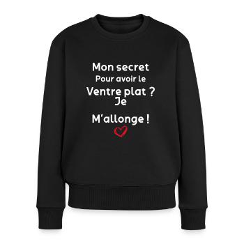 Secret De Femme Dévoilé Humour Copine - Pull Premium bio Femme - noir - Devant - Julia (174cm)