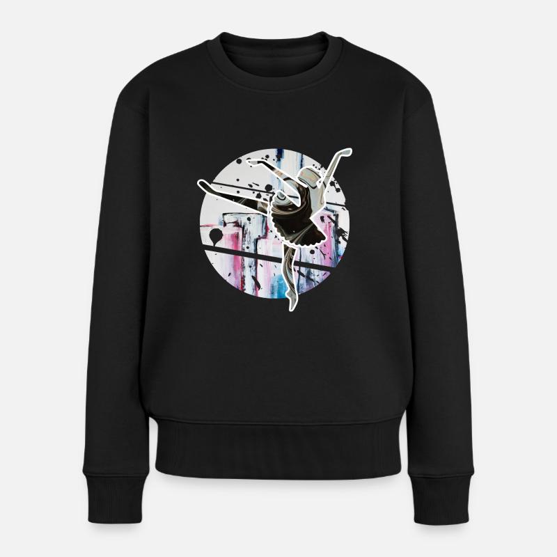 Ballett Danse - Frauen Premium Bio Pullover - Schwarz