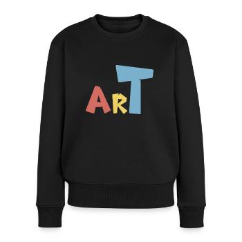 Art - Frauen Premium Bio Pullover - Schwarz - Vorne - Julia (174cm)