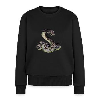 Serpent - Pull Premium bio Femme - noir - Devant - Julia (174cm)