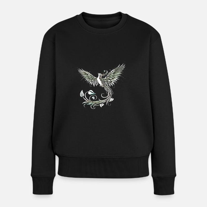 Phönix - Frauen Premium Bio Pullover - Schwarz