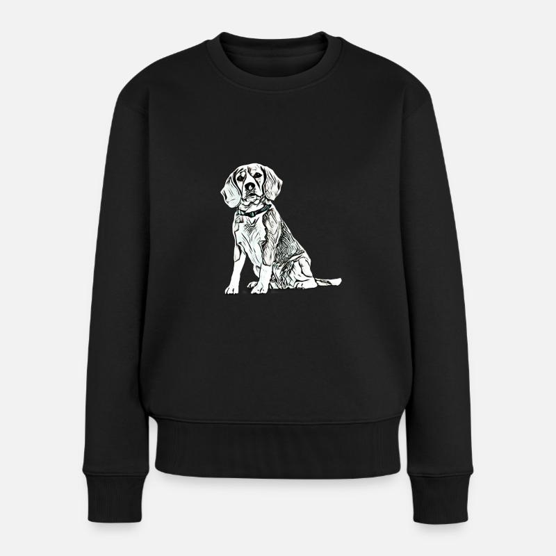 Beagle - Pull Premium bio Femme - noir