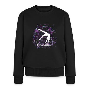 Gymnastique, gymnaste - Gymnastics - Pull Premium bio Femme - noir - Devant - Julia (174cm)
