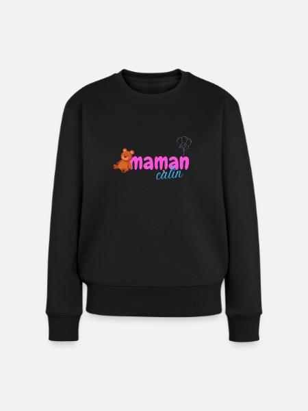 maman calin - Pull Premium bio Femme - noir