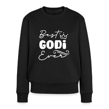 Wöd Godi beste Godi Taufpatin Österreich Taufe - Frauen Premium Bio Pullover - Schwarz - Vorne - Julia (174cm)