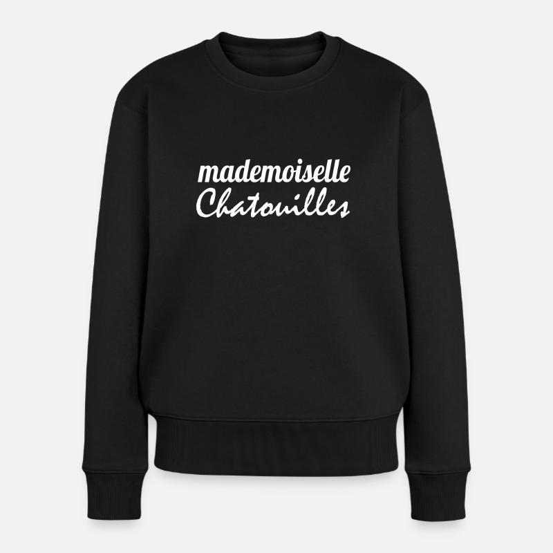 Mademoiselle chatouilles - Pull Premium bio Femme - noir