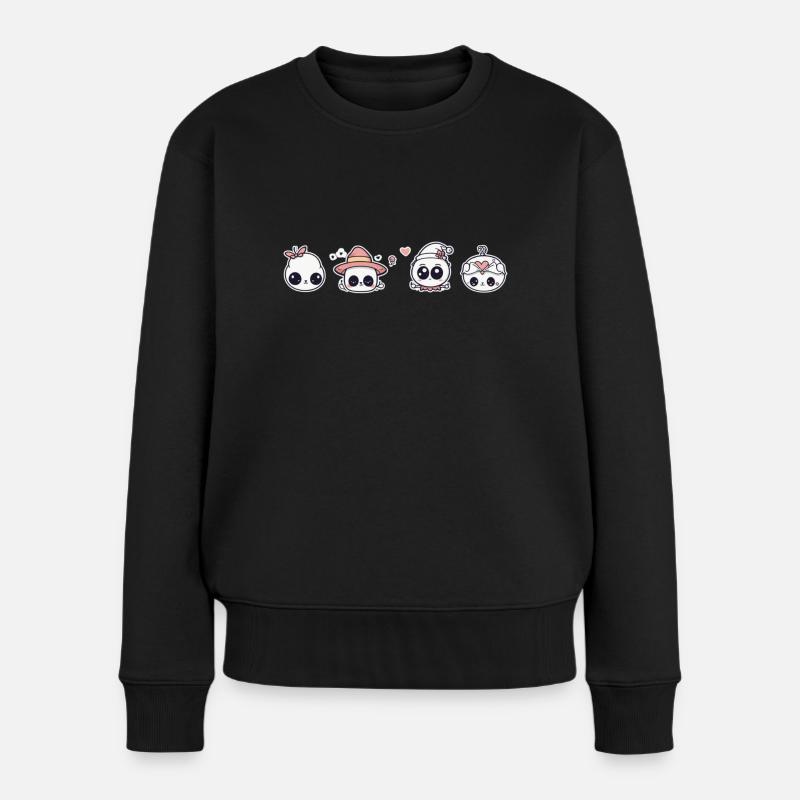 Süß - Frauen Premium Bio Pullover - Schwarz