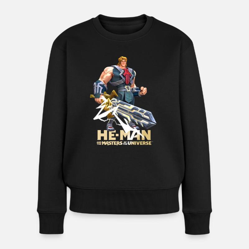 Masters Of The Universe Anführer He-Man - Frauen Premium Bio Pullover - Schwarz