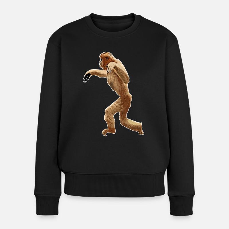 Gibbon - Frauen Premium Bio Pullover - Schwarz