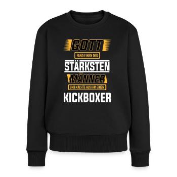 Kickboxer einer der stärksten Männer der Welt - Frauen Premium Bio Pullover - Schwarz - Vorne - Julia (174cm)