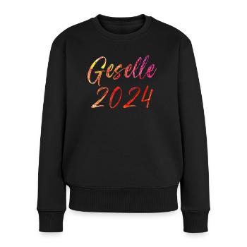 Geselle 2024 - Frauen Premium Bio Pullover - Schwarz - Vorne - Julia (174cm)