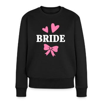 Mariage mariage de poule - Pull Premium bio Femme - noir - Devant - Julia (174cm)