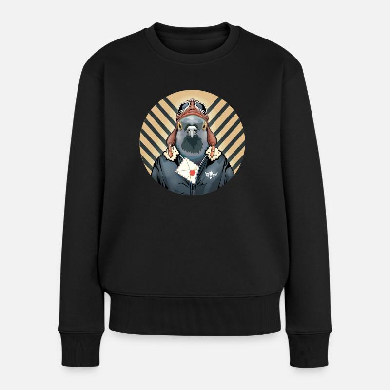 pigeon la poste - Pull Premium bio Femme - noir