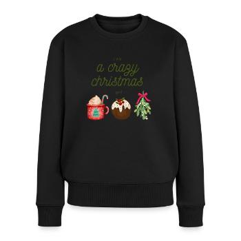 Saison des cadeaux de Noël Fille Femme - Pull Premium bio Femme - noir - Devant - Julia (174cm)