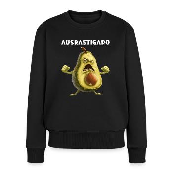 Avocado Ausrasticado Vegan Food Vegetarian Organic - Women's Premium Organic Jumper - black - Front - Julia (174cm)